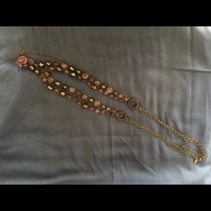 Long purple & metallic NY&CO Necklace